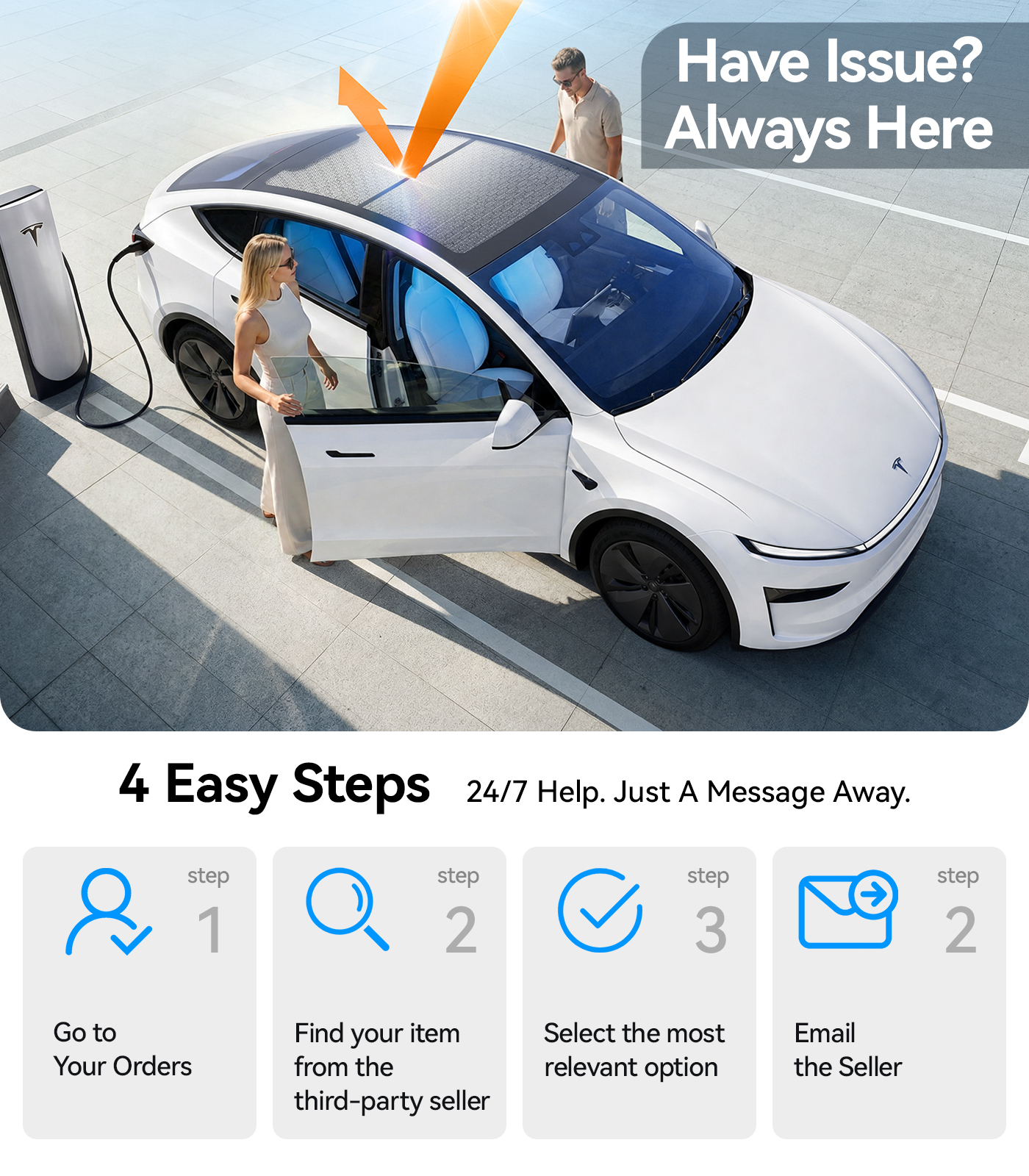 Double-Layer Roof Sunshade for 2026 Tesla New Model Y Premium Performance – Graphene + Ice-Crystal Cooling, 99% UV Protection, Ultra-Fit No-Sag Design, Keeps Cabin Cooler in Hot Weather - Image 6