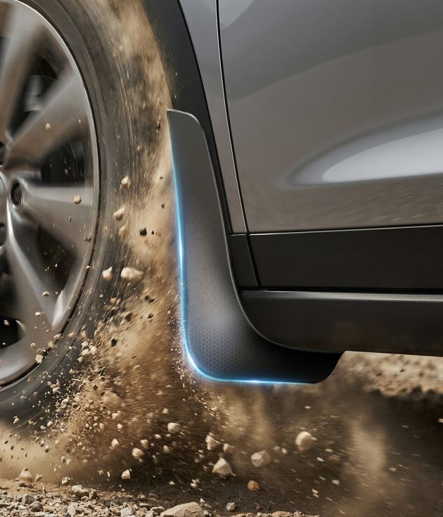 Tesla New Model Y Juniper Accessories Mud Flaps Heavy Duty Splash Guards, Protect Paint from Mud Sand and Road Debris, Tough Flexible Material No Drill Installation (Set of 4)